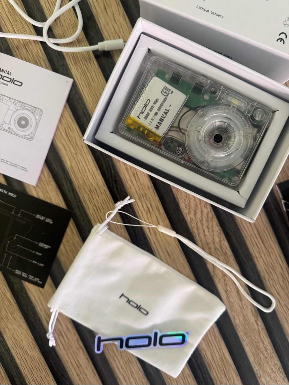 Manual HOLO Transparent 4k Mini Digital Camera Bundle original packaging bundle - Picture 12 of 16